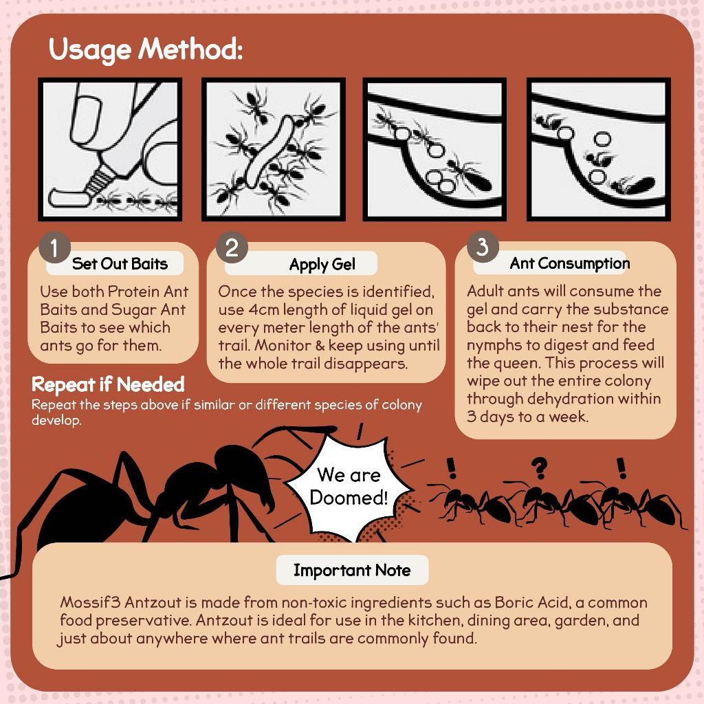 Non Toxic Ant Killer. Remove Ants' Colony. Safe for Children and Pets (2 Packs)