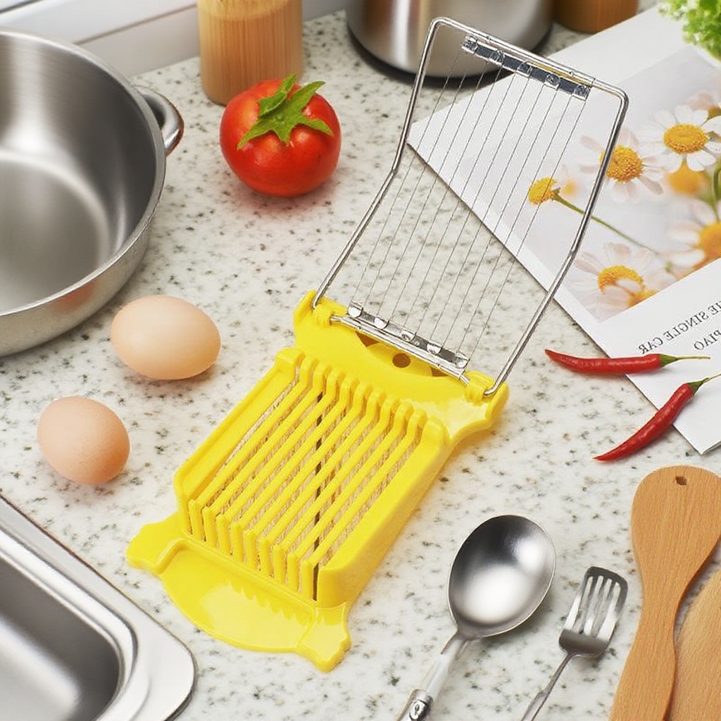 Stainless Steel Slicer for Home Use – Egg and Luncheon Meat Cutter