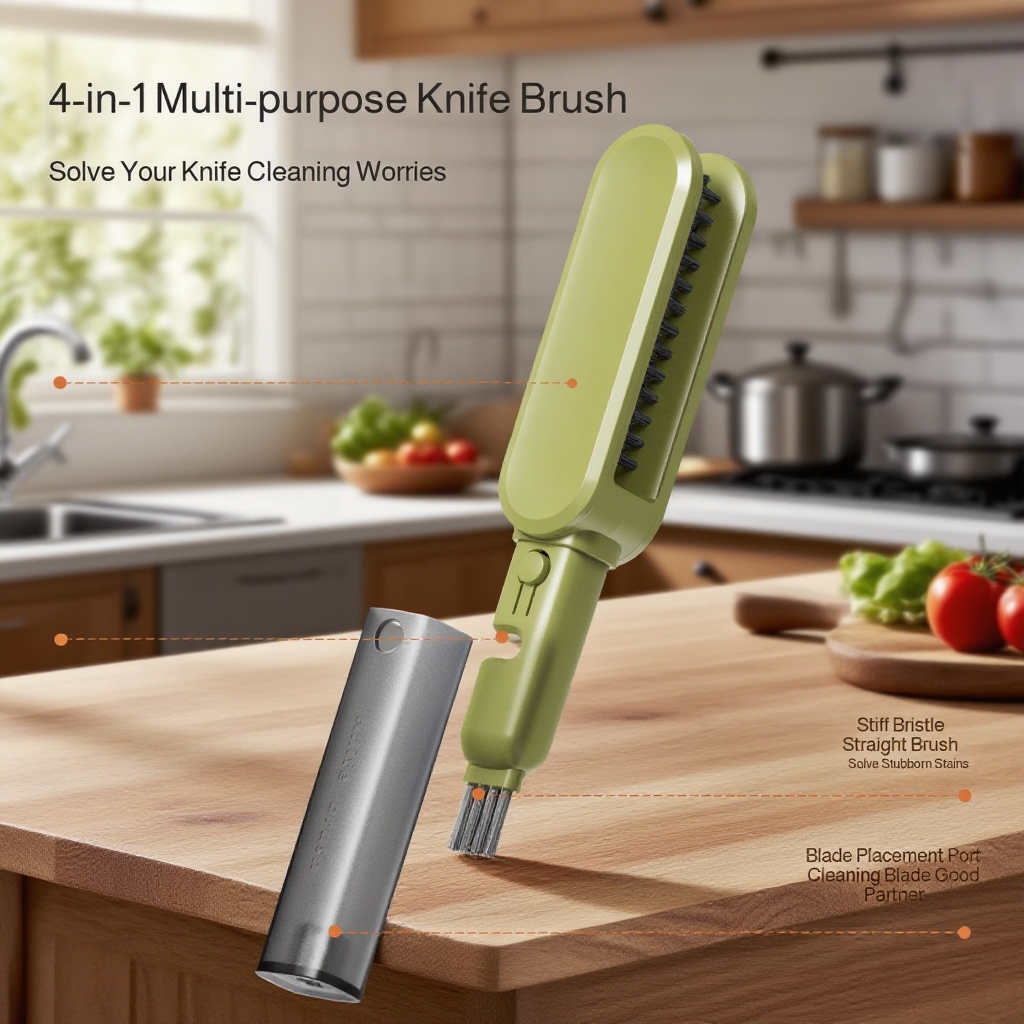 Multifunctional Fruit Knife and Meat Grinder Cleaner