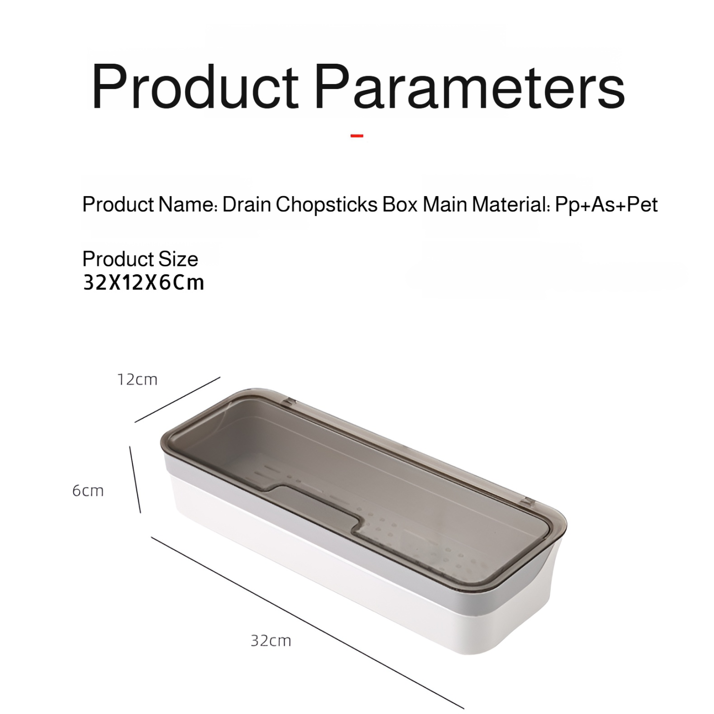 Household Kitchen Chopsticks Storage Box