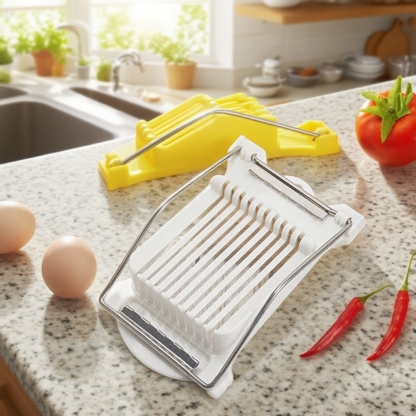 Stainless Steel Slicer for Home Use – Egg and Luncheon Meat Cutter