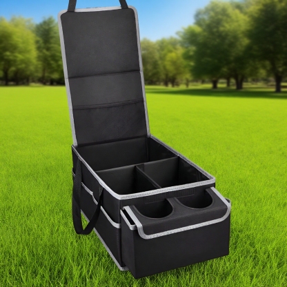 Multi-Compartment Foldable Car Seat Organizer