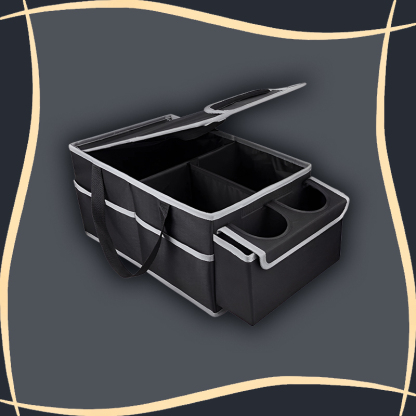 Multi-Compartment Foldable Car Seat Organizer