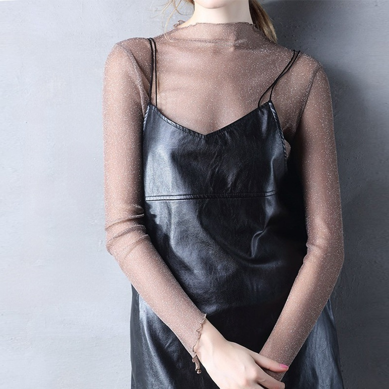 きらきら華奢 無地 レース オシャレ感たっぷり カットソー