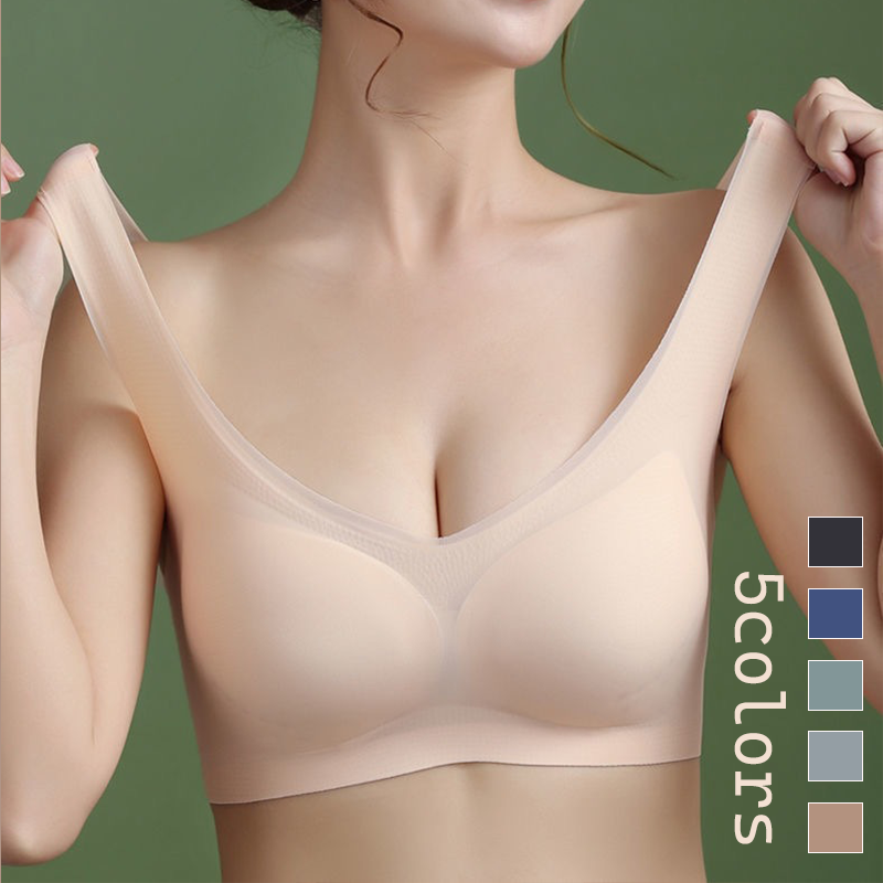 肌に優しい 極薄 シームレス ブラジャー