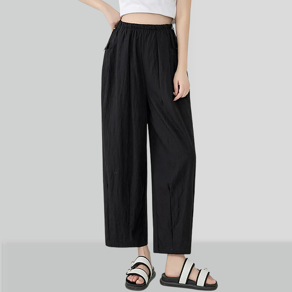 レディース ハイウエス 無地 カジュアル シンプル トテーパード パンツ