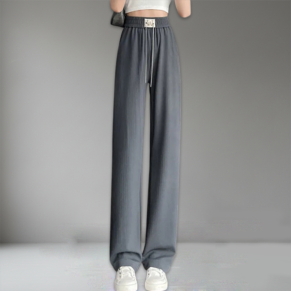 女性らしい印象 無地 ジュアル シンプル ワイドパンツ