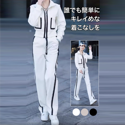 大人気のカジュアル シンプル トップス+パンツ 上下セット