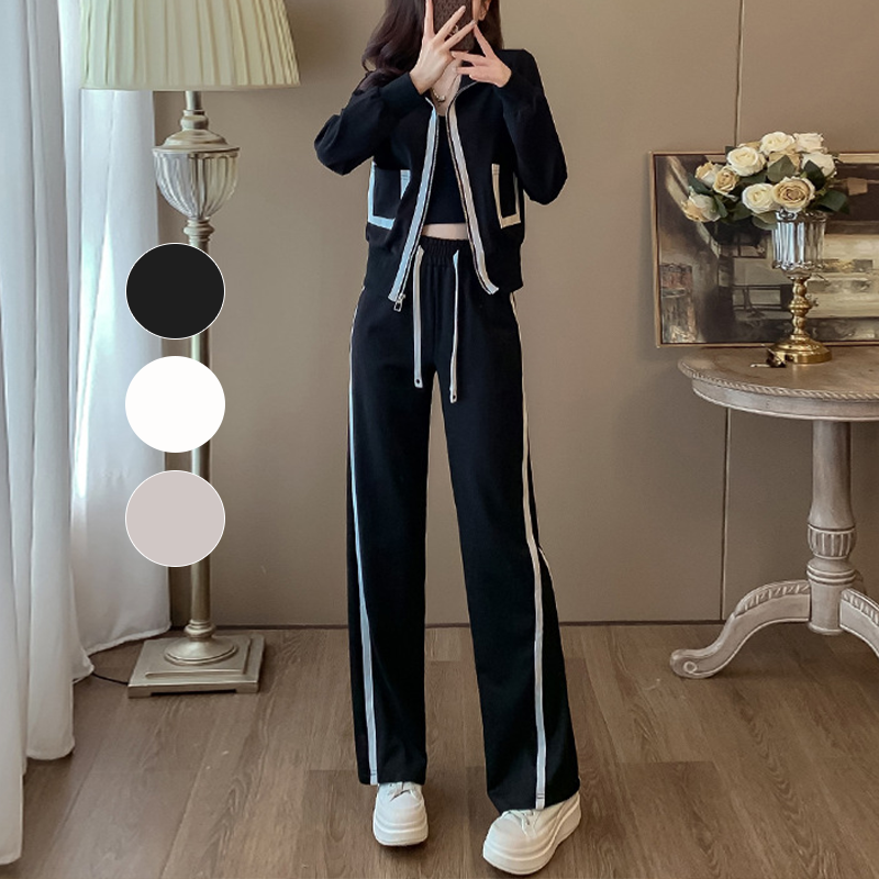 大人気のカジュアル シンプル トップス+パンツ 上下セット