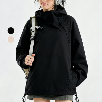 フード付き 長袖 春秋 無地 カジュアル シンプル トレンチコート