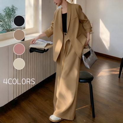 元気いっぱい 通勤OL カジュアル スーツ 上下セット