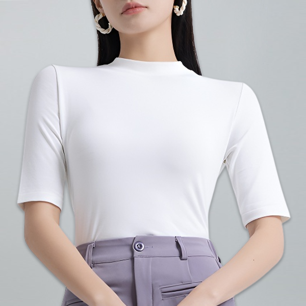 大人気 エレガント 無地 半袖 夏 tシャツ