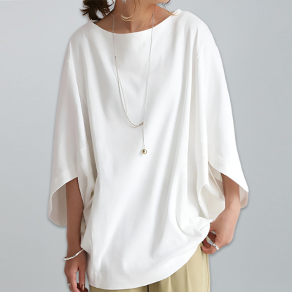 無地 カジュアル 七分袖 シンプル カットソー