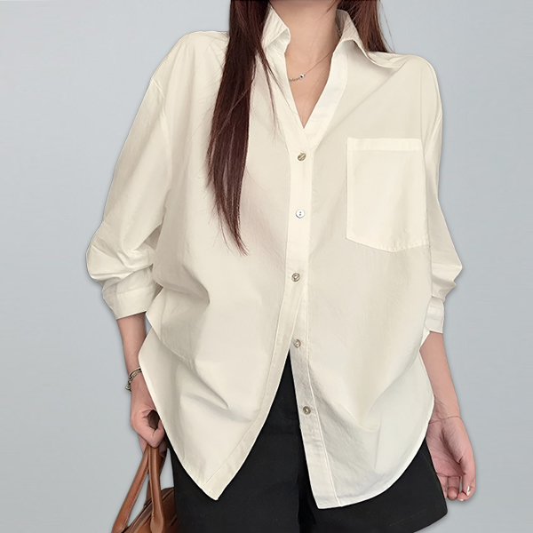 着回し力抜群 無地 スタイルアップ ホワイト シャツ