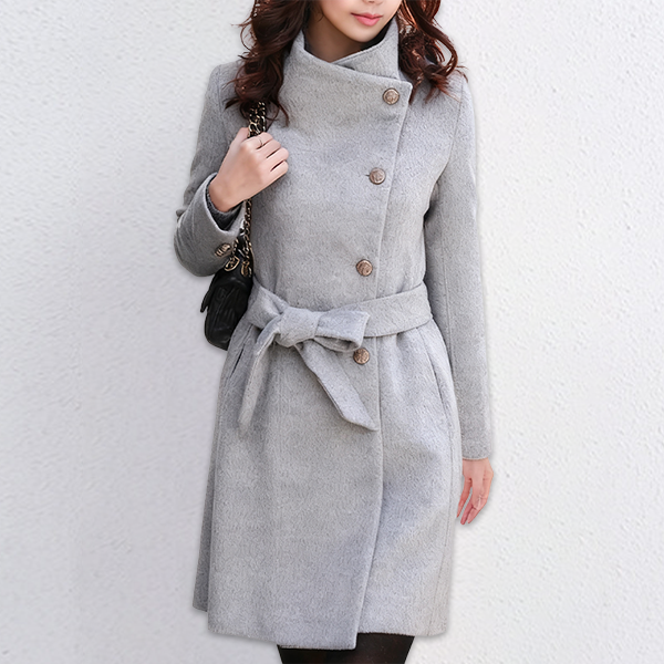 無地 カジュアル シンプル 長袖 レンチコート