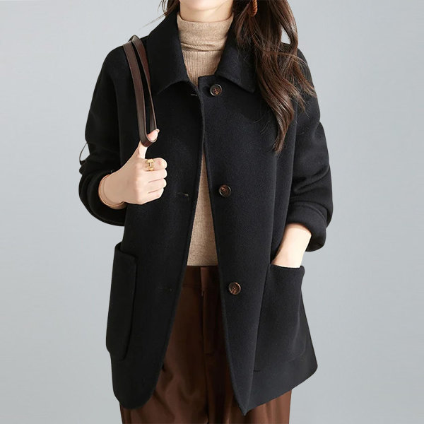 女子マスト ロング丈 無地 カジュアル シンプル コート