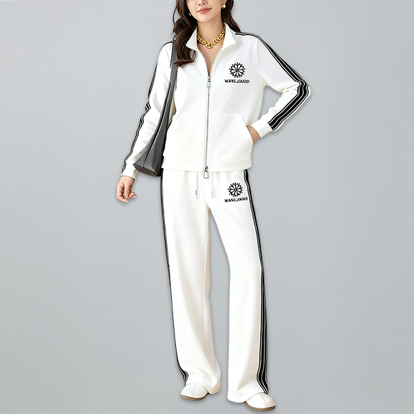 無地 春秋 レディース カジュアル 上下セット