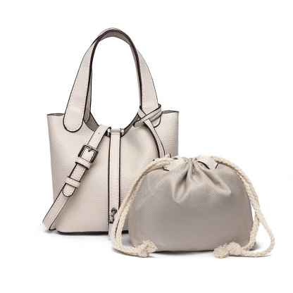  好感度UP 無地 カジュアル レディース バケツバッグ