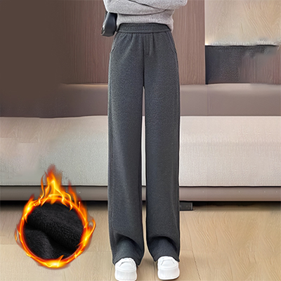 秋冬用 裏起毛 ハイウエスト レディース パンツ