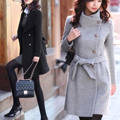 無地 カジュアル シンプル 長袖 レンチコート