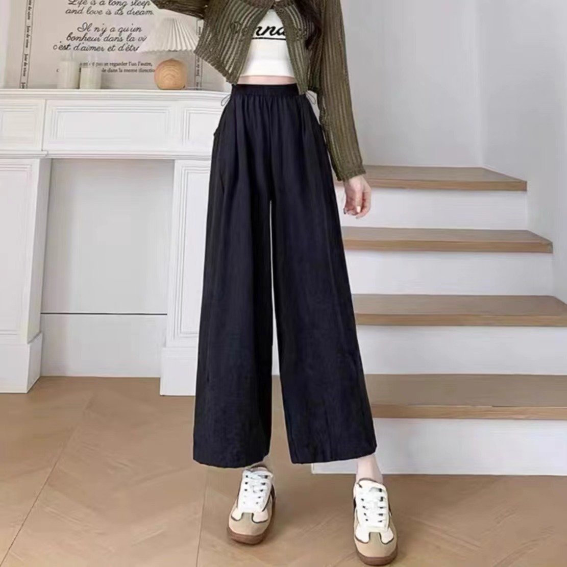 レディース ハイウエス 無地 カジュアル シンプル トテーパード パンツ