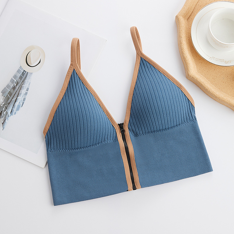 リブ編み スポーツ ブラジャー