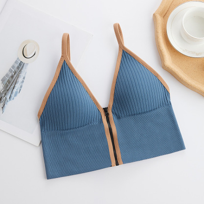 リブ編み スポーツ ブラジャー