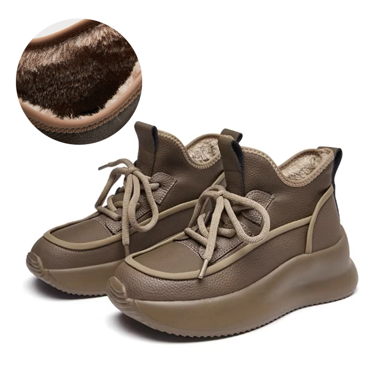 ソフト 無地 カジュアル 厚底 マフィン ブーツ