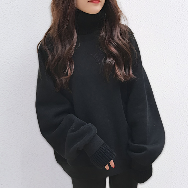 手触り良く 無地 カジュアル シンプル 長袖 スウェット