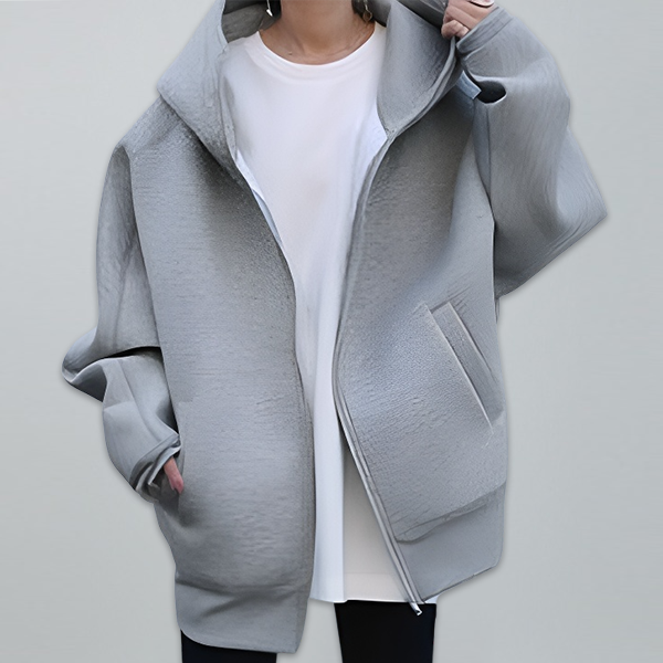完璧なデザイン 無地 カジュアル シンプル 長袖 フード付き カーディガン