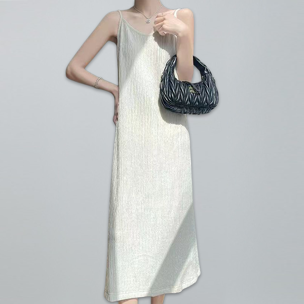 無地 カジュアル シンプル 清新 ワンピース