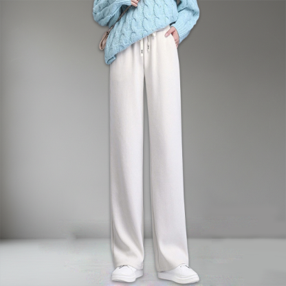 【裏起毛なし/裏起毛あり】ストレート ワイドパンツ