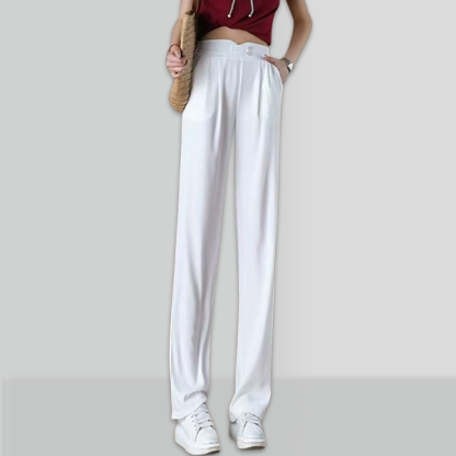 無地 ファッション ひんやり カジュアルパンツ