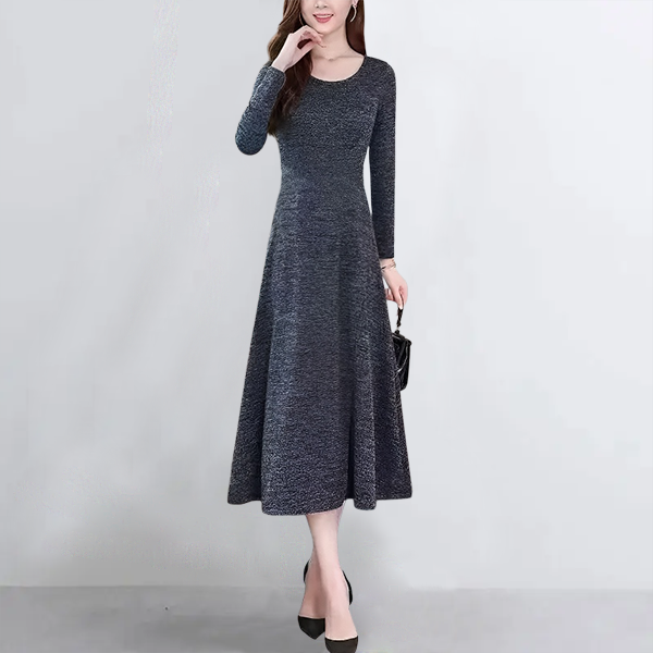 エレガント スタイリッシュ 長袖 カジュアルワンピース