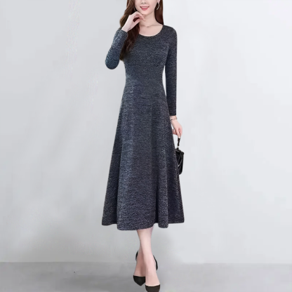 エレガント スタイリッシュ 長袖 カジュアルワンピース