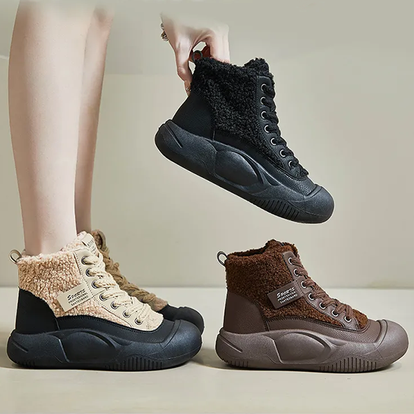 可愛らしい 無地 カジュアル シンプル レトロ ショートブーツ