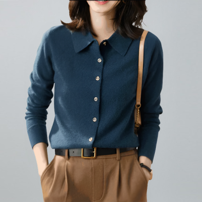 無地 カジュアル シンプル レディース ニット カーディガン