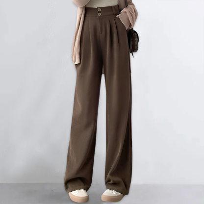 無地 カジュアル シンプル レディース ワイドパンツ