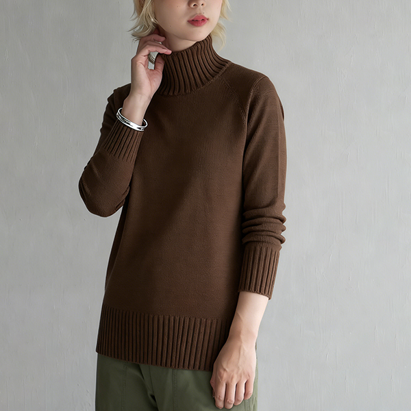お洒落 長袖 レディース ハイネック セーター
