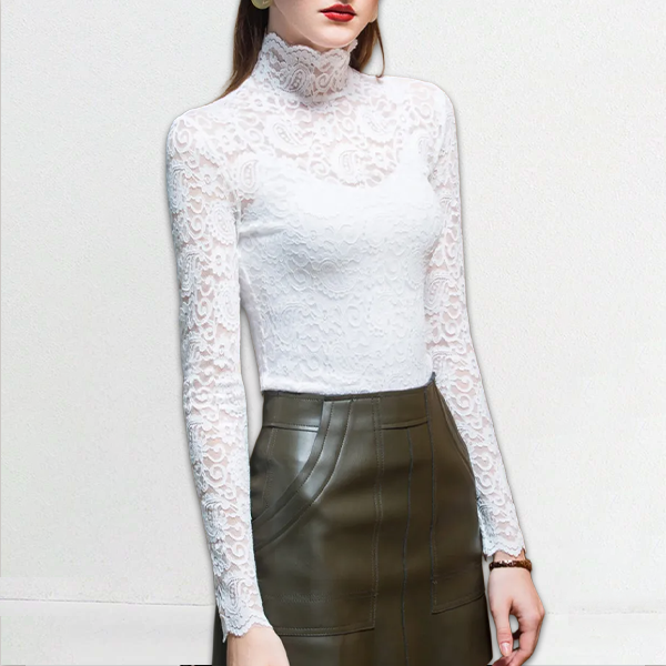 使い勝手抜群 レース 暖かい もこもこ カットソー