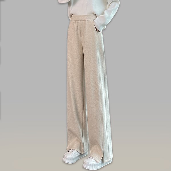 秋冬用 裏起毛 ハイウエスト レディース パンツ