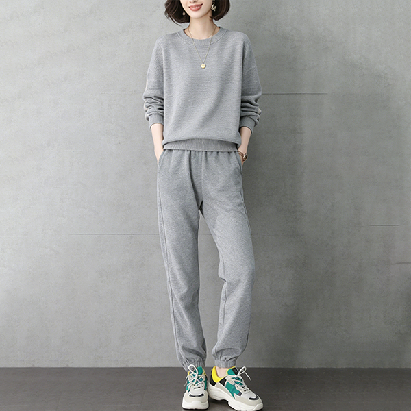 無地 カジュアル シンプル レディース 無地 ジャージ セットアップ