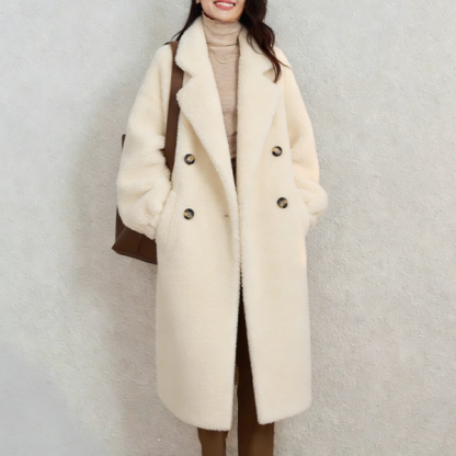 無地 ロング 折り返すルーズ  コート