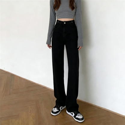 無地 カジュアル シンプル 裏ボア付き 防寒 デニムパンツ