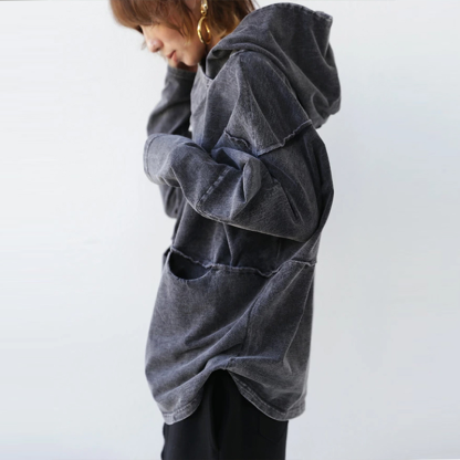無地 カジュアル シンプル フード付き パーカー