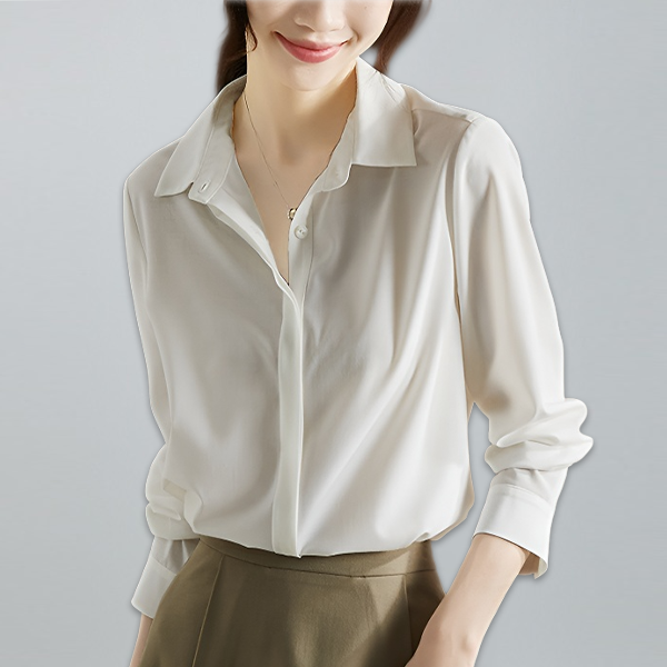 超人気 シンプル シフォン レディース シャツ