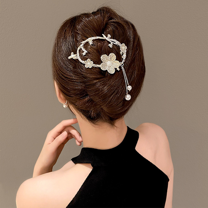 きらきら華奢 スウィート 高級感ヘ アクリップ