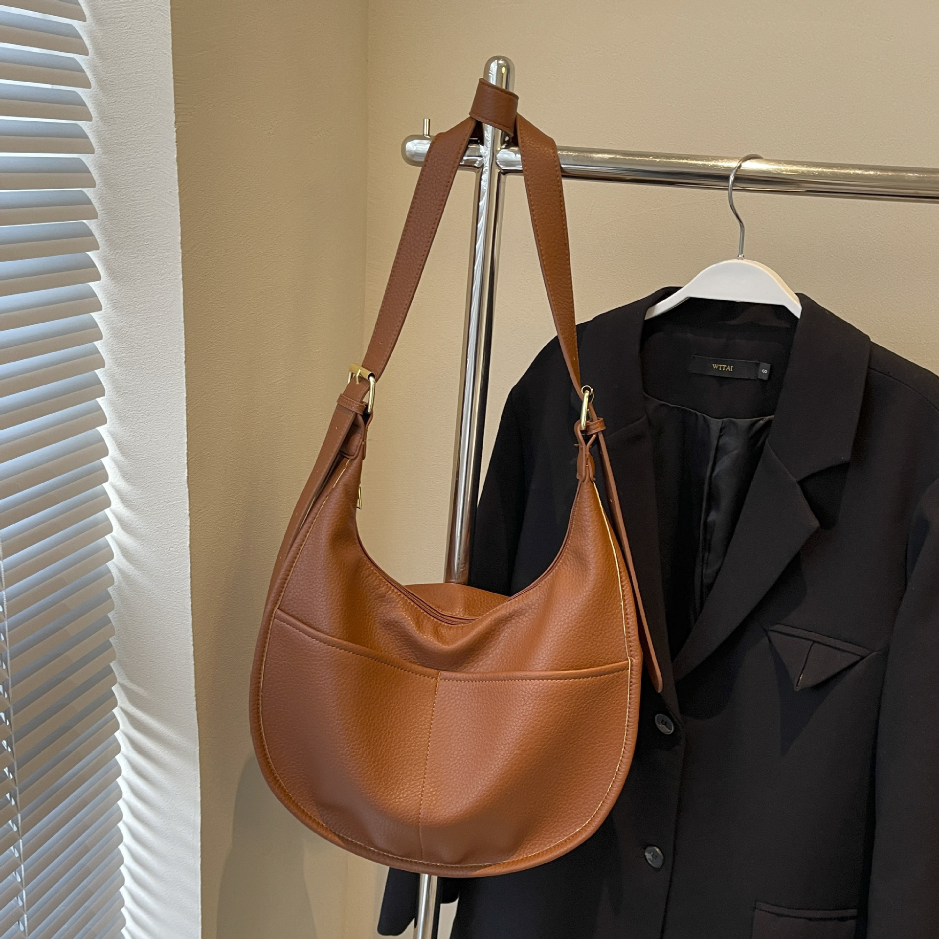 大人定番 無地 ファッション 斜め掛け バッグ