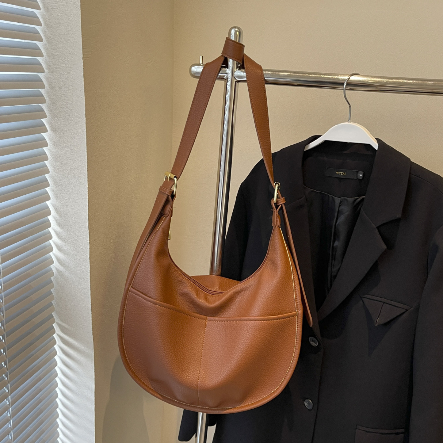 大人定番 無地 ファッション 斜め掛け バッグ