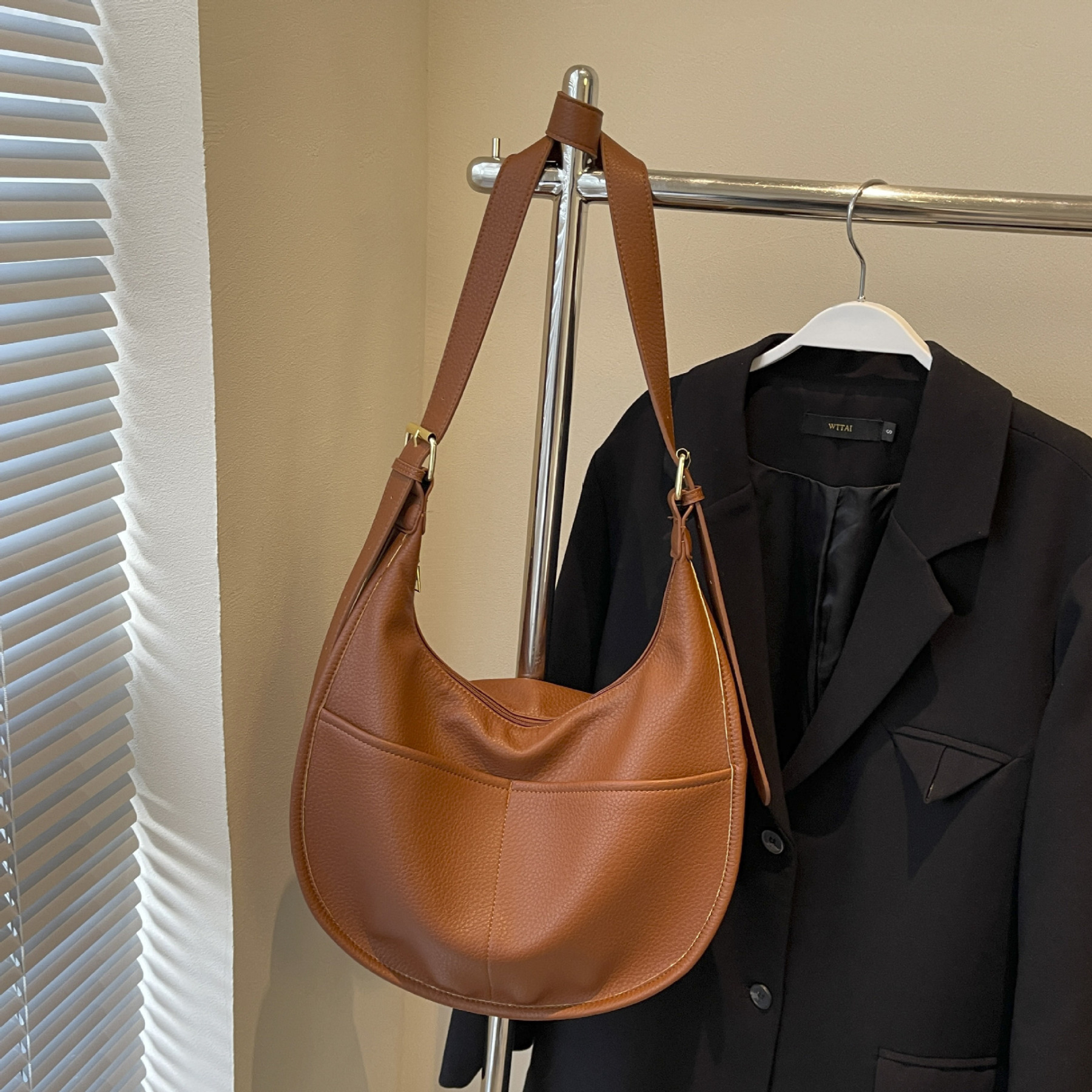 大人定番 無地 ファッション 斜め掛け バッグ